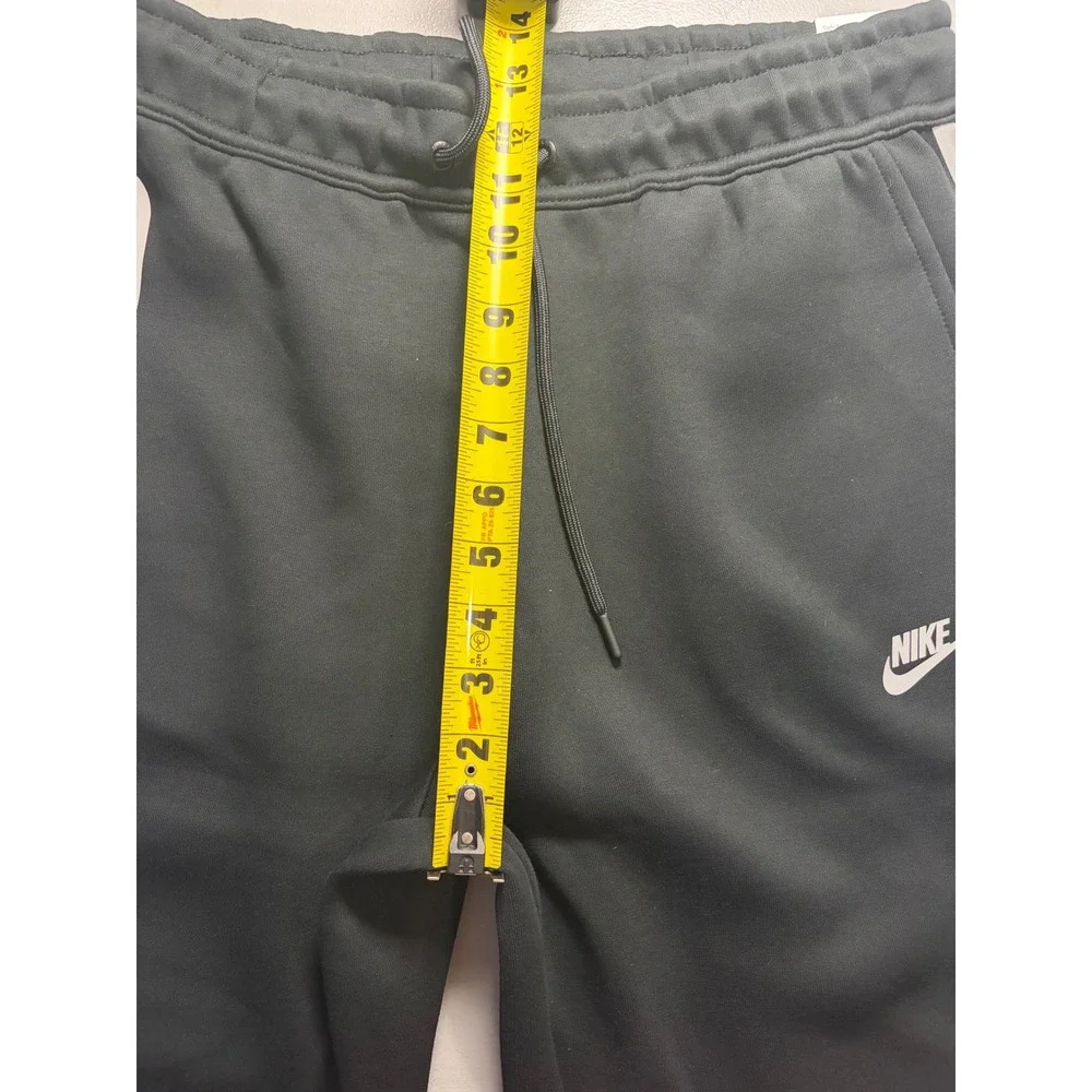 Nike Tech Fleece Joggers Mens Large Black White Stripe Tapered Sweatpants NEW
